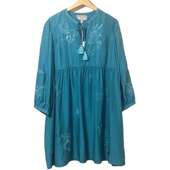 Johnny Was Christy Flowy Tie Front Dress Size XL - Picture 1 of 16